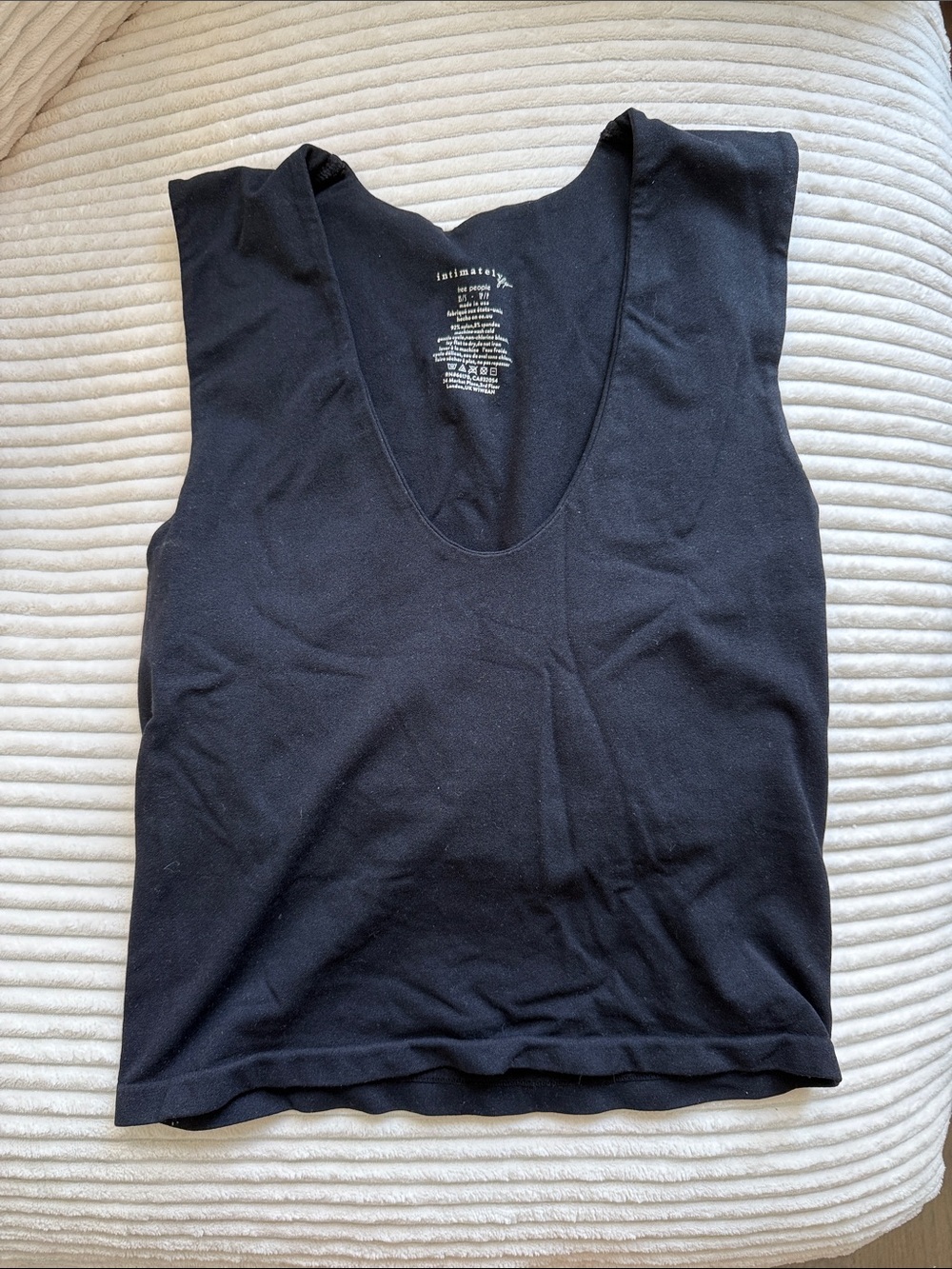 FP Black Scoop Neck Tank